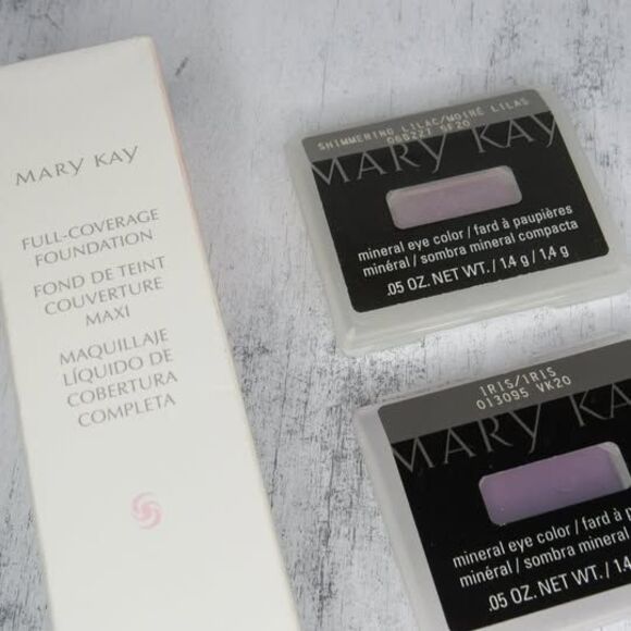 ✨ NEW Mary Kay 3-PC Lot Full-Coverage Foundation Ivory, Mineral Eye Colors💜 - Picture 1 of 6